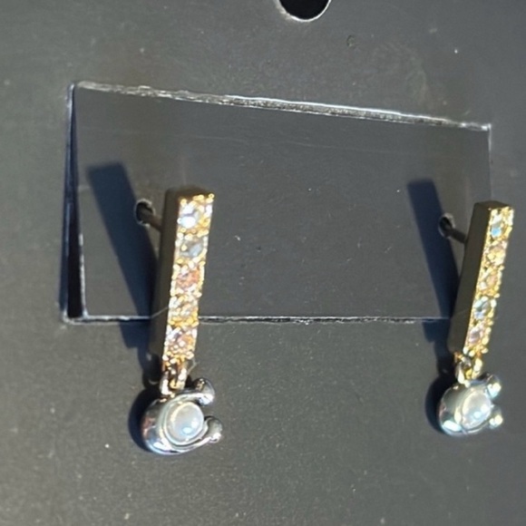 Coach Gold and Silver Fish Earrings - Picture 2 of 3